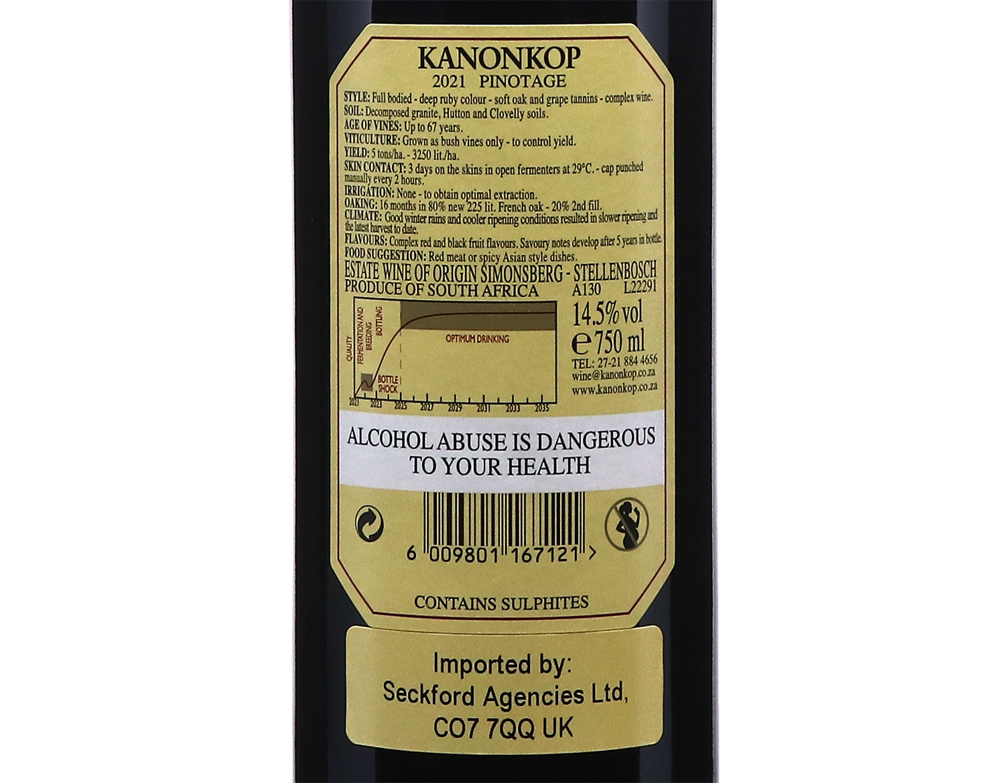 Kanonkop Estate Pinotage, Simonsberg-Stellenbosch 2021