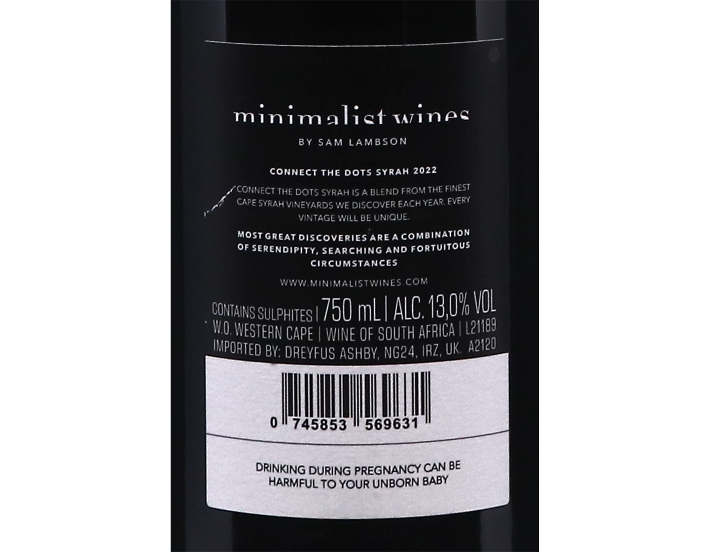Minimalist Connect the Dots Syrah Western Cape 2022