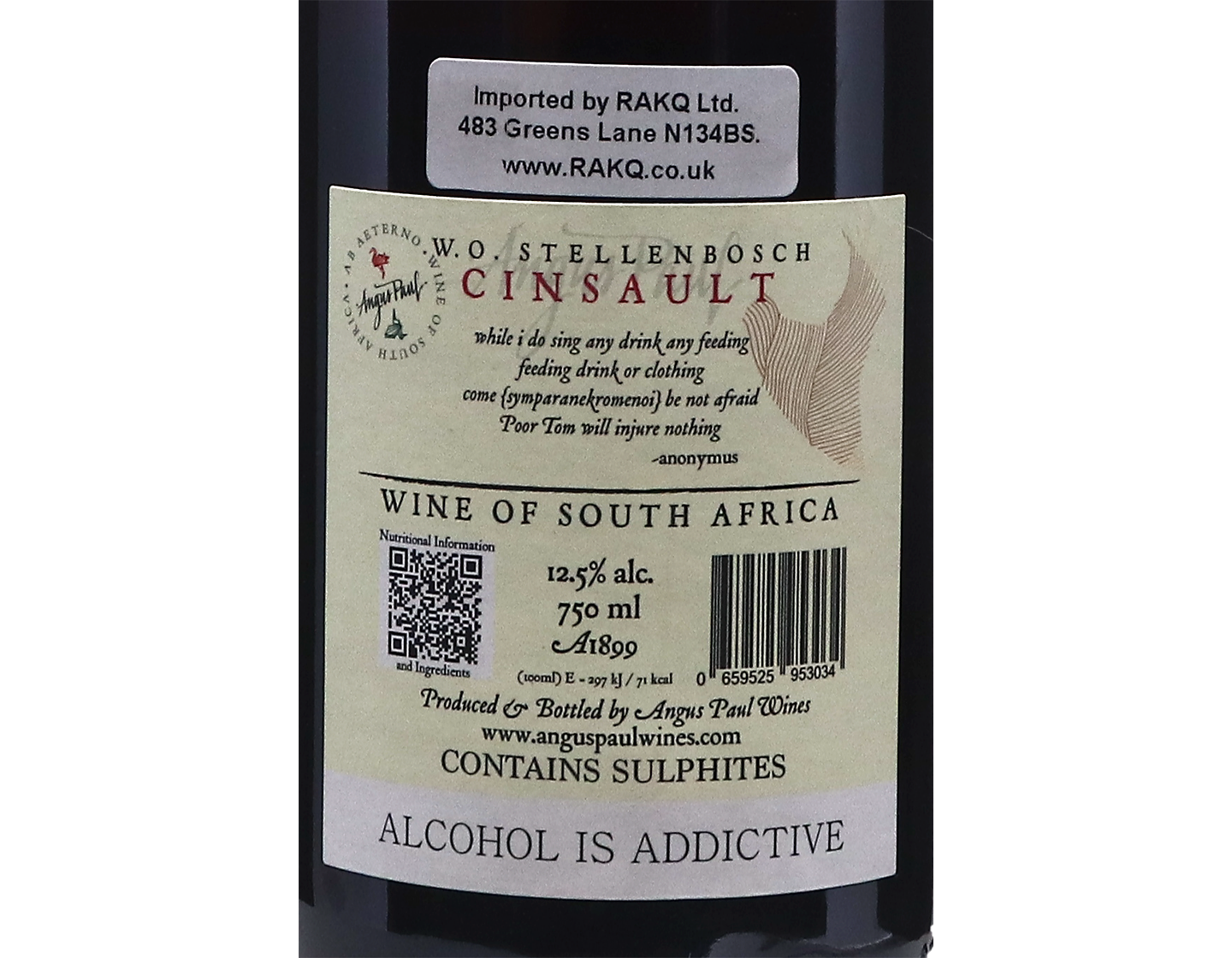 Angus Paul 'Diapsalmata' Cinsault Stellenbosch 2023