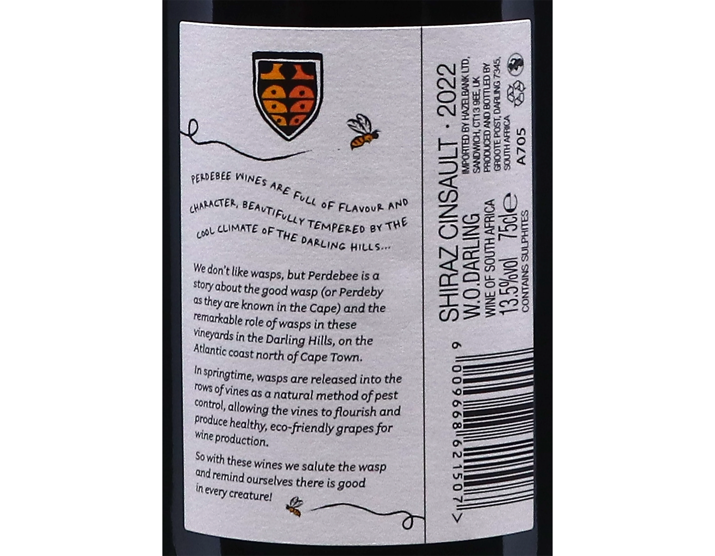Perdebee Shiraz Cinsault Darling Hills 2022