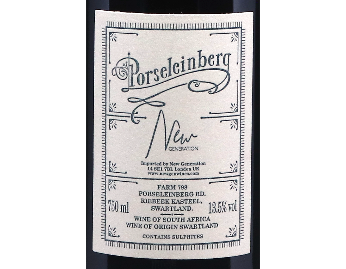 Porseleinberg Syrah Swartland 2022 MX ONLY