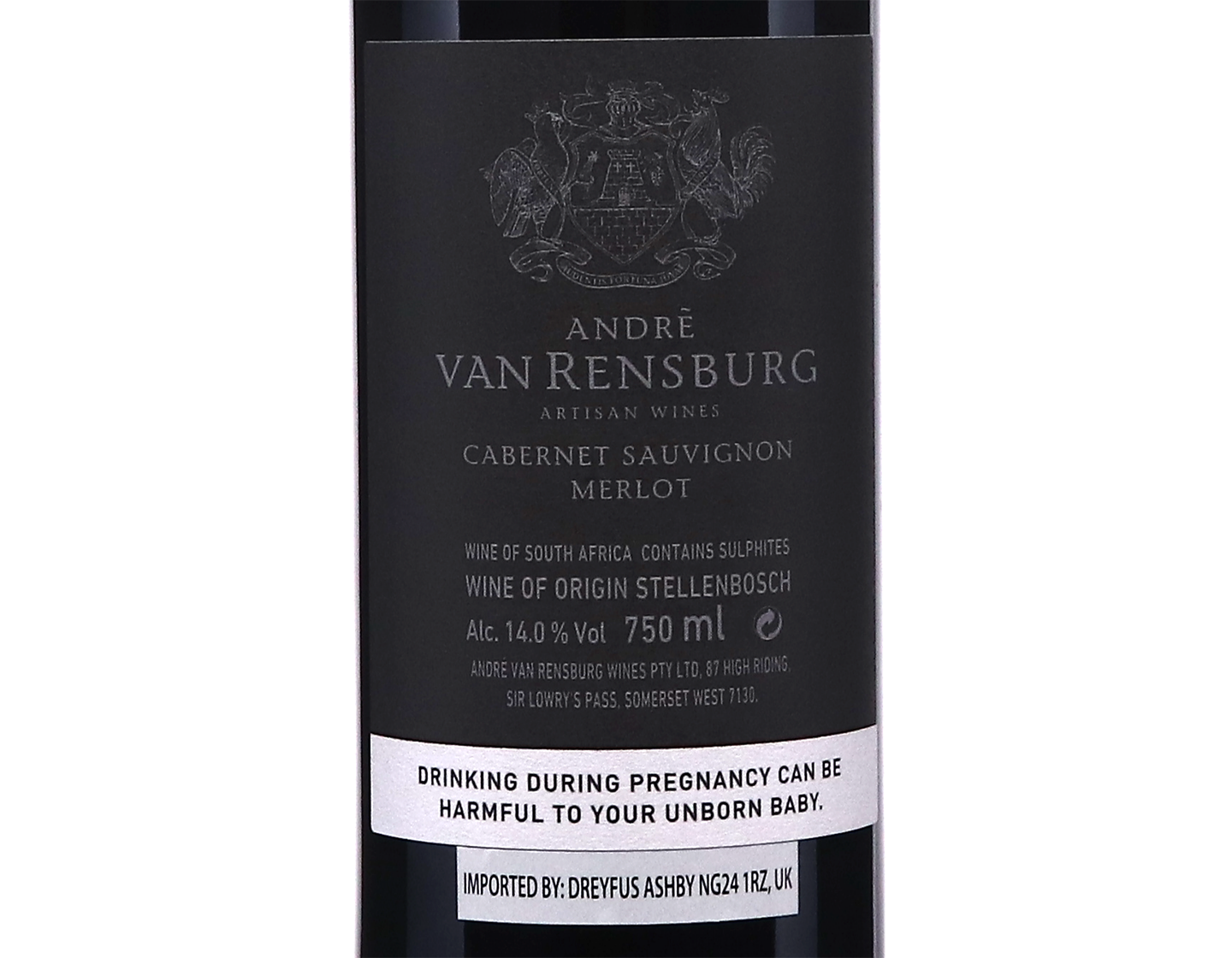 André Van Rensburg Cabernet Sauvignon-Merlot, Stellenbosch 2022