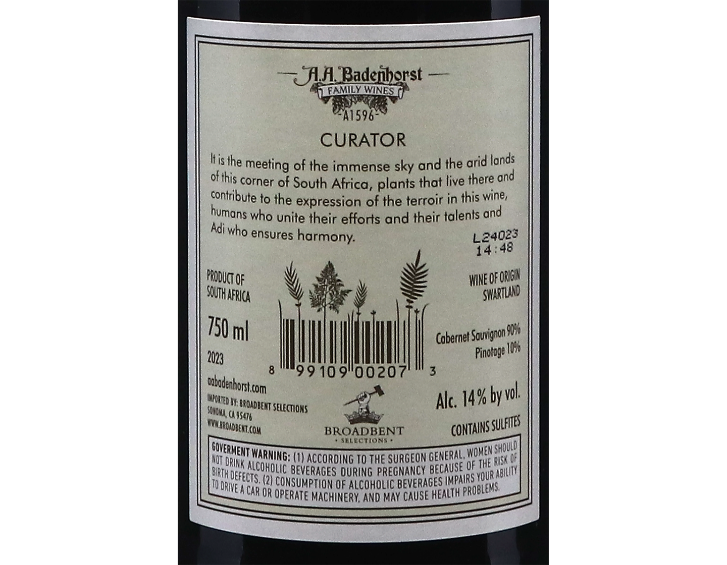 A A Badenhorst Curator Red,Coastal Region 2024