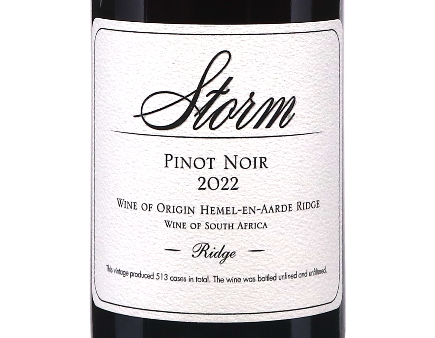 Storm 'Ridge' Pinot Noir, Hemel-en-Aarde Ridge 2022