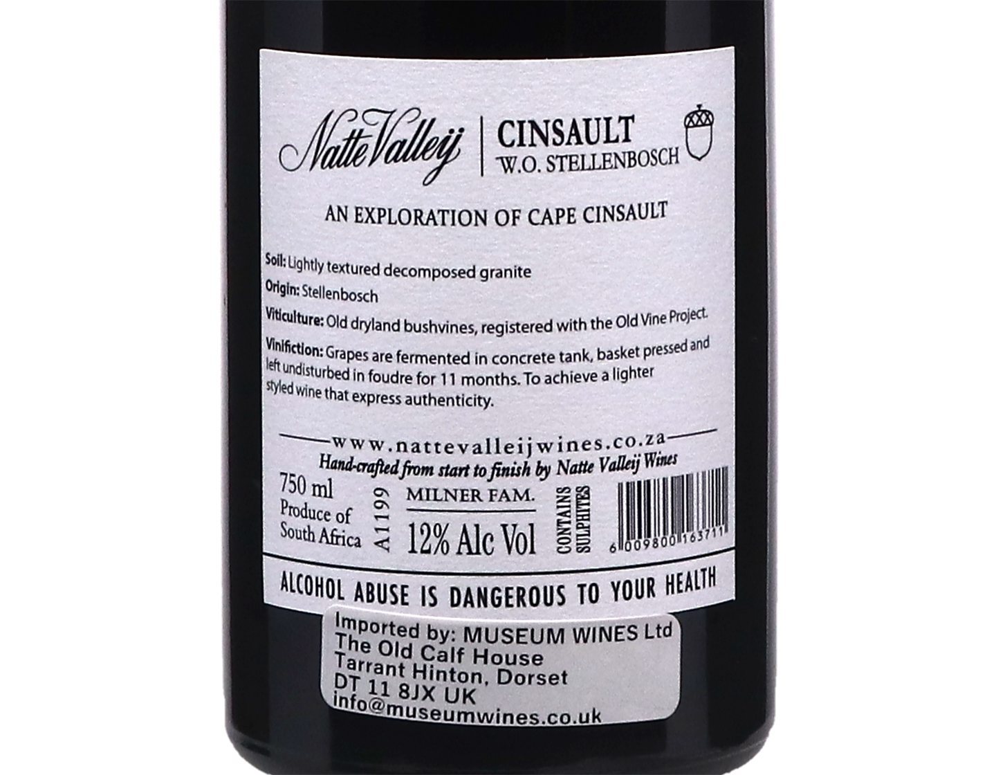 Natte Valleij Cinsault Stellenbosch 2023