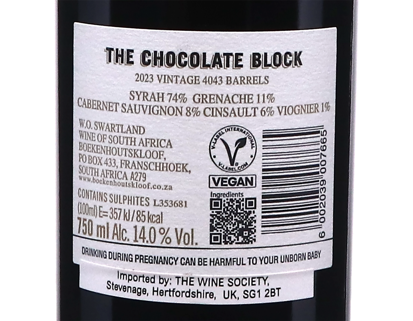 Boekenhoutskloof ‘The Chocolate Block’, Swartland 2023