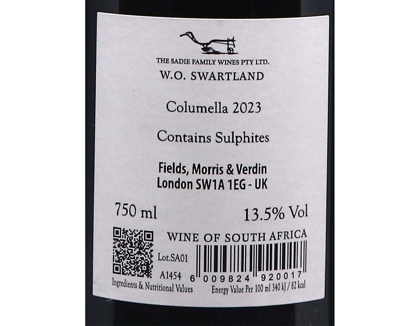 The Sadie Family Wines Columella Swartland 2023 MX ONLY