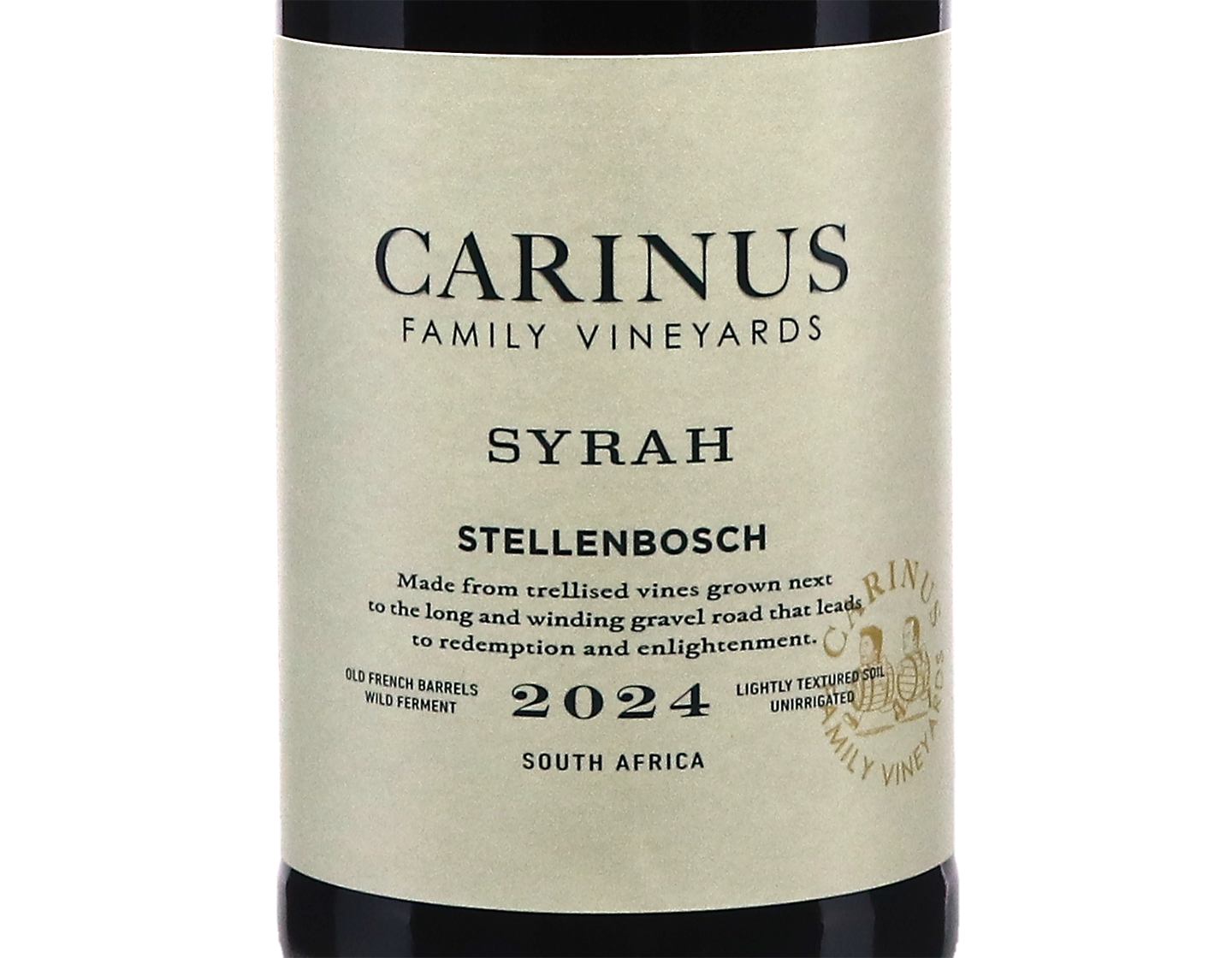 Carinus Family Vineyards Syrah Stellenbosch 2024