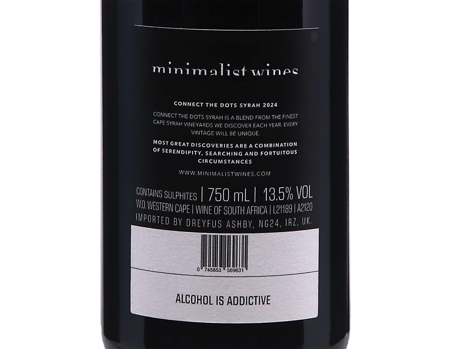 Minimalist Connect the Dots Syrah, Western Cape 2024