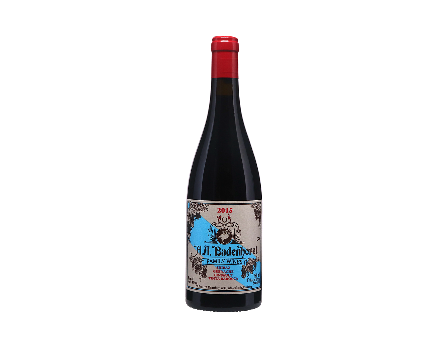 A A Badenhorst Kalmoesfontein Red Blend Swartland 2015 MX ONLY