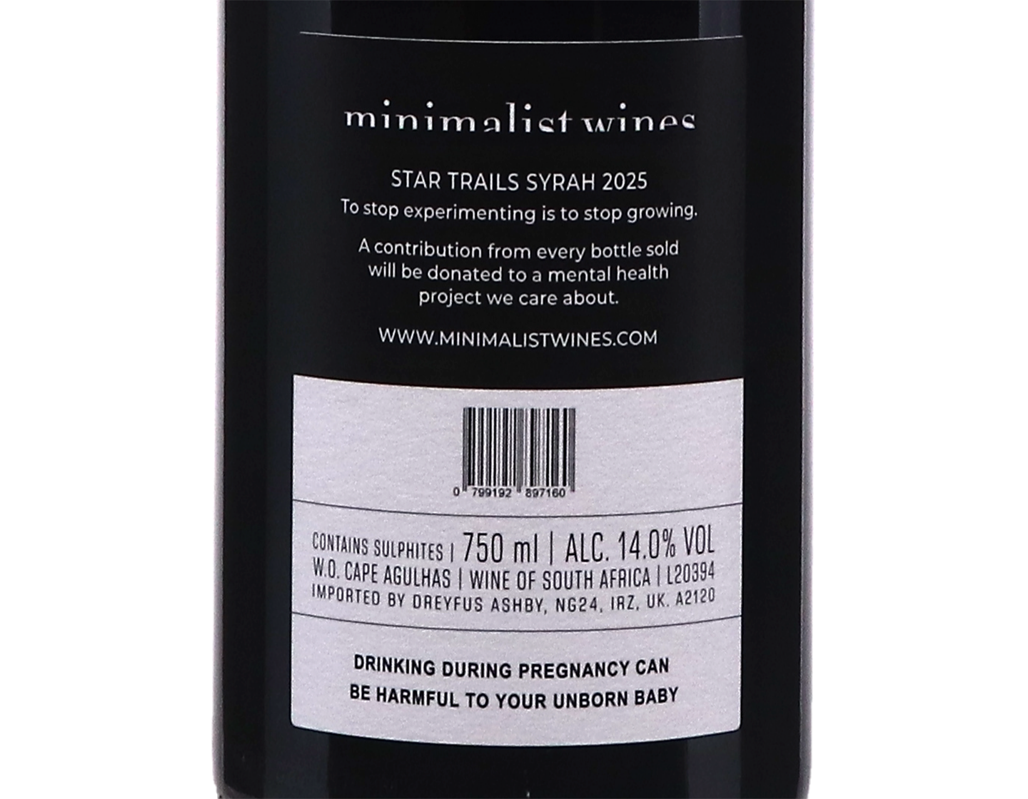 Minimalist Experimental Star Trails Syrah Cape Agulhas 2025