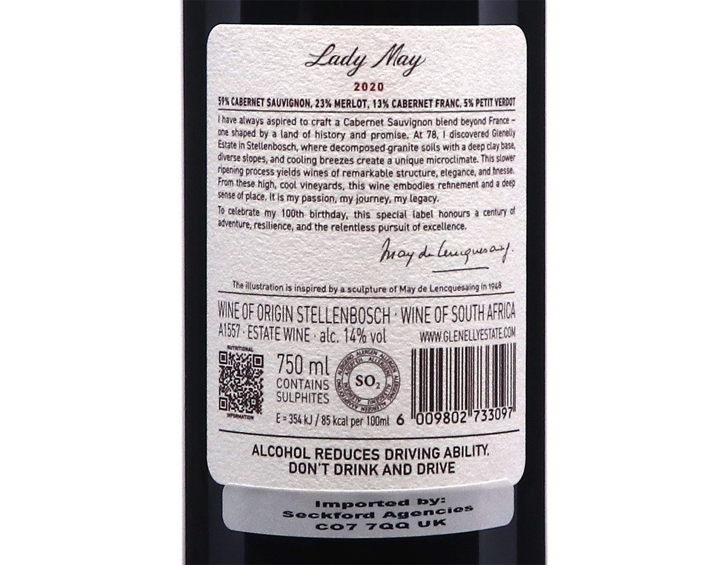 Glenelly Estate Lady May, Stellenbosch 2020