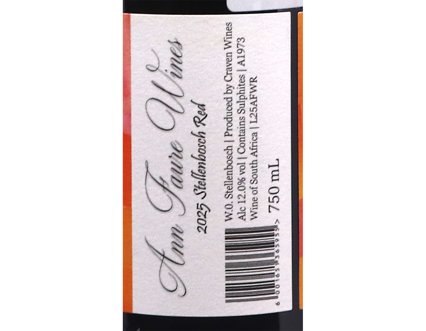 Ann Faure Red Stellenbosch 2025
