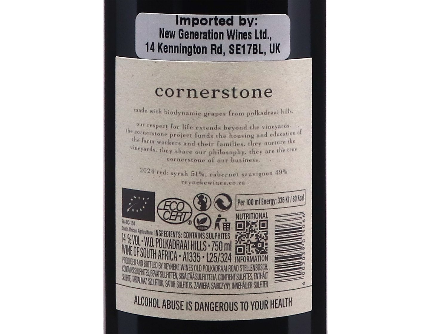 Reyneke Cornerstone Red Stellenbosch 2024
