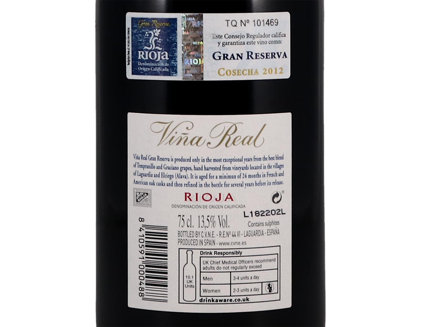 Vina Real Gran Reserva Rioja 2012