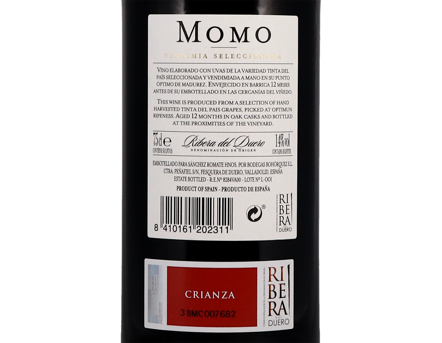 Momo Vendimia Seleccionada Ribera del Duero 2017
