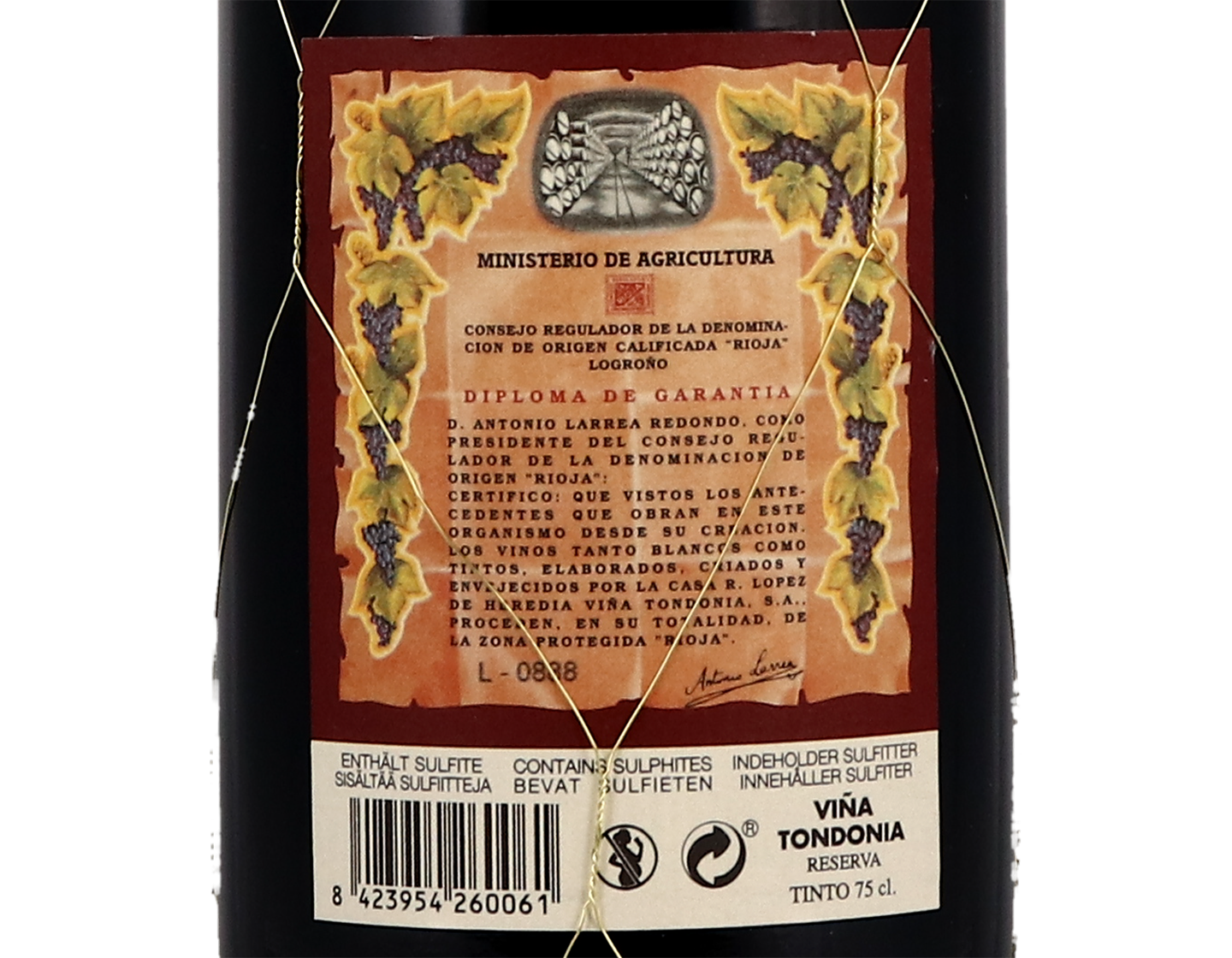 Lopez de Heredia Vina Tondonia Reserva Rioja 2009