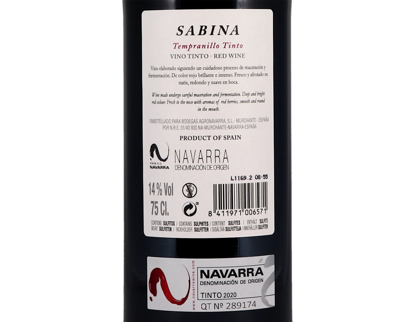 Sabina Tempranillo, Navarra 2020