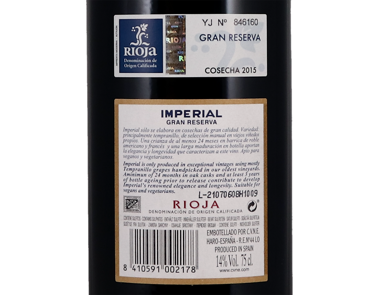 CVNE Imperial Gran Reserva 2015