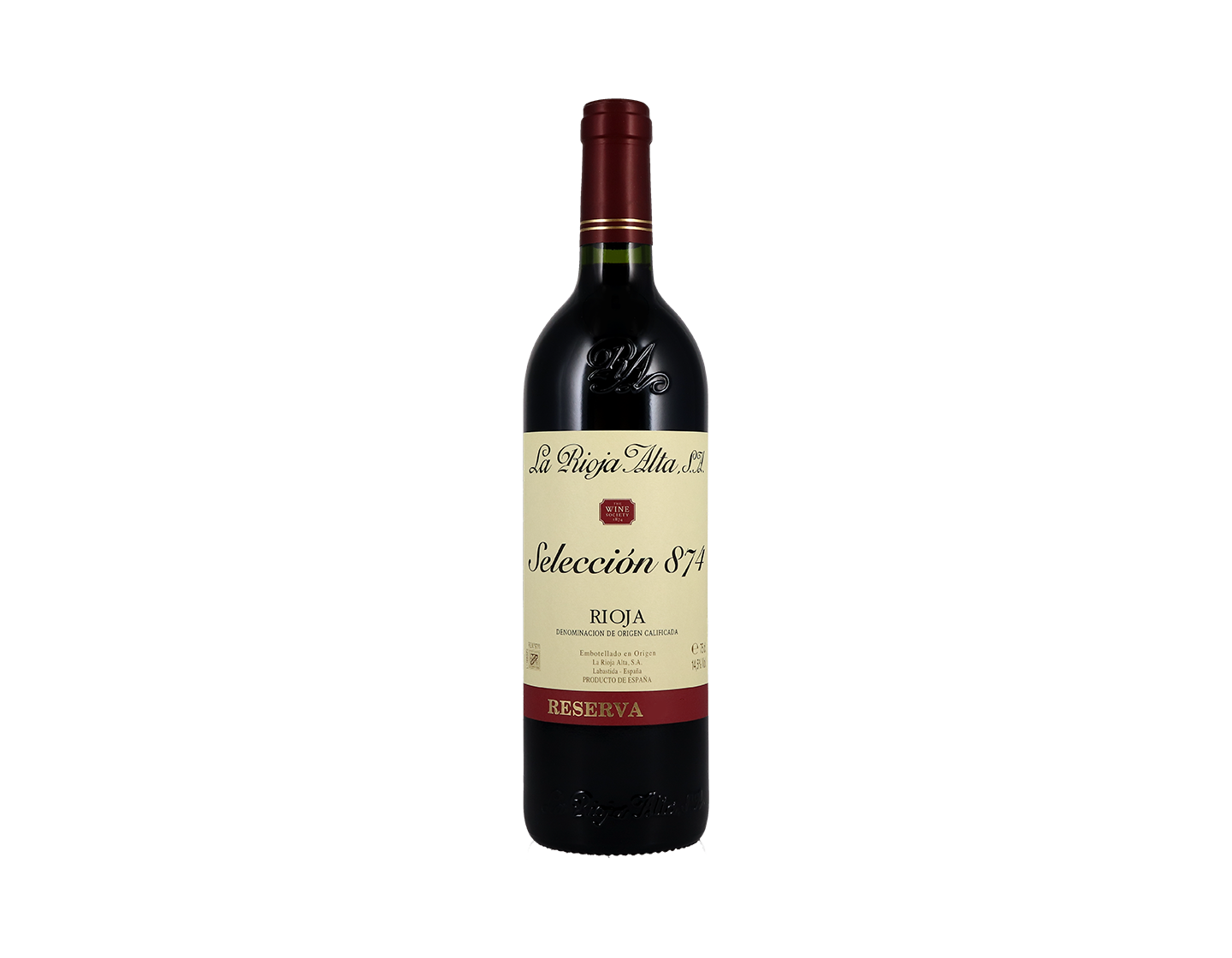 La Rioja Alta Seleccion 874 Reserva Rioja 2018