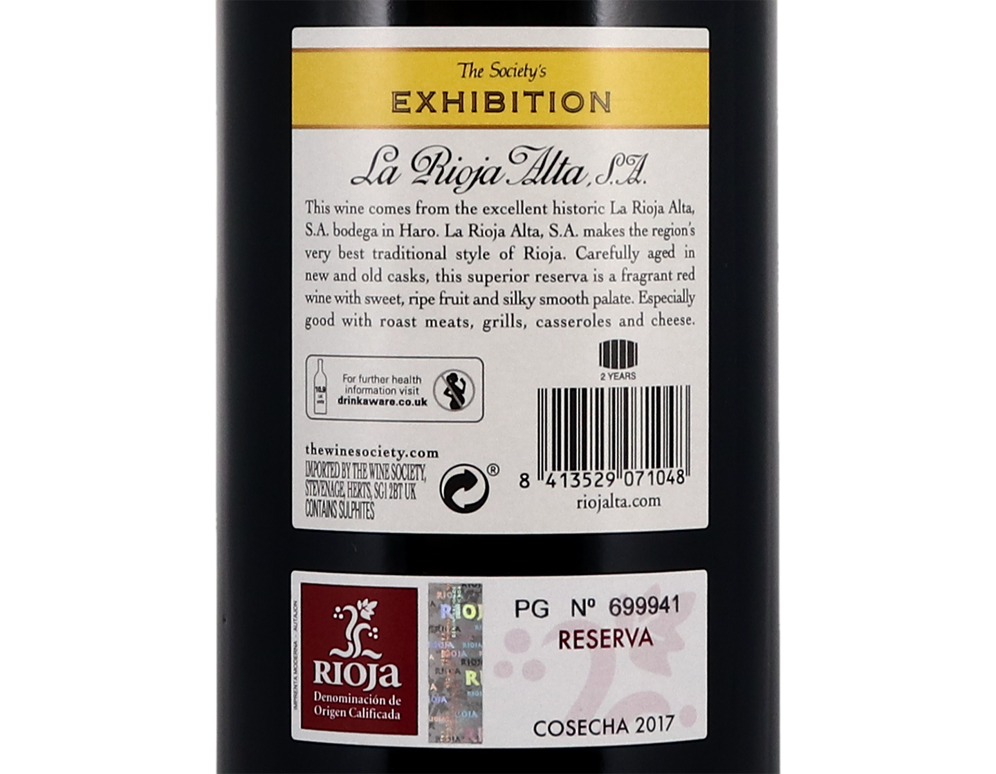The Society's Exhibition Rioja Reserva 2017