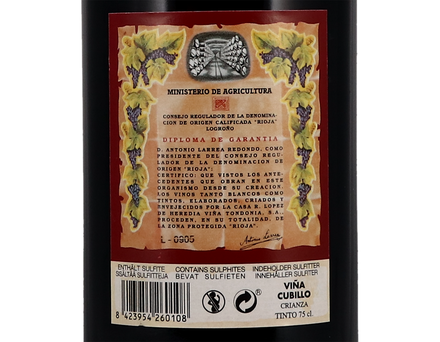 Lopez de Heredia Vina Cubillo Rioja 2013