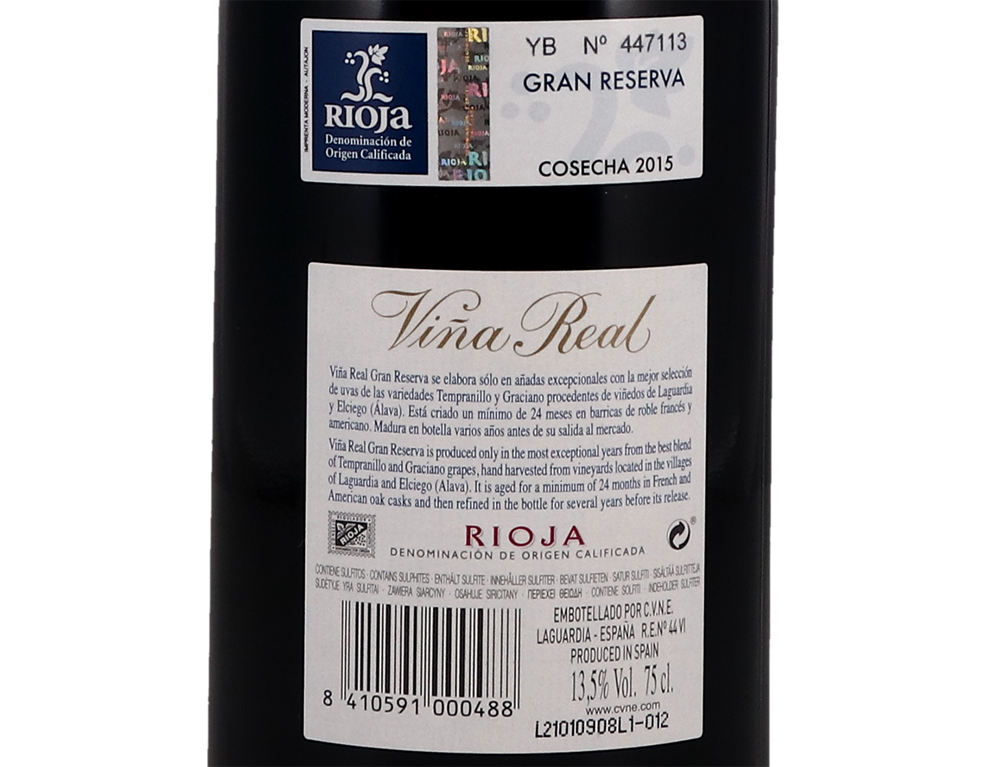 Vina Real Gran Reserva Rioja 2015