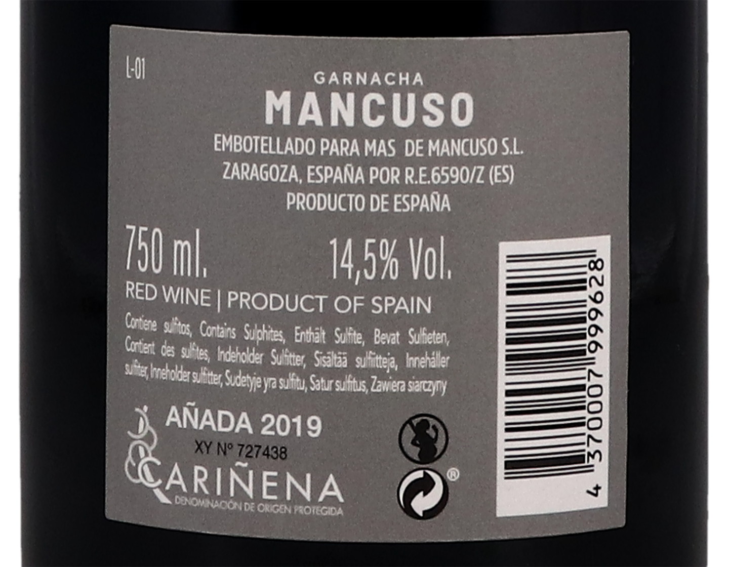 Mancuso Garnacha 2019