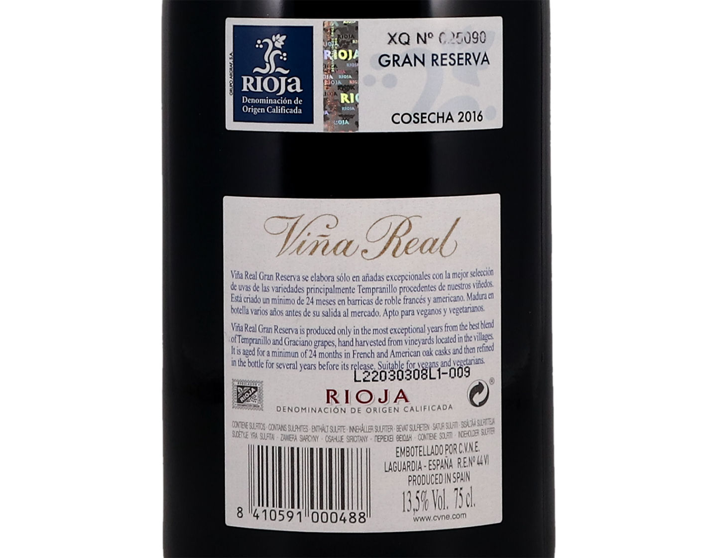 Vina Real Gran Reserva Rioja 2016