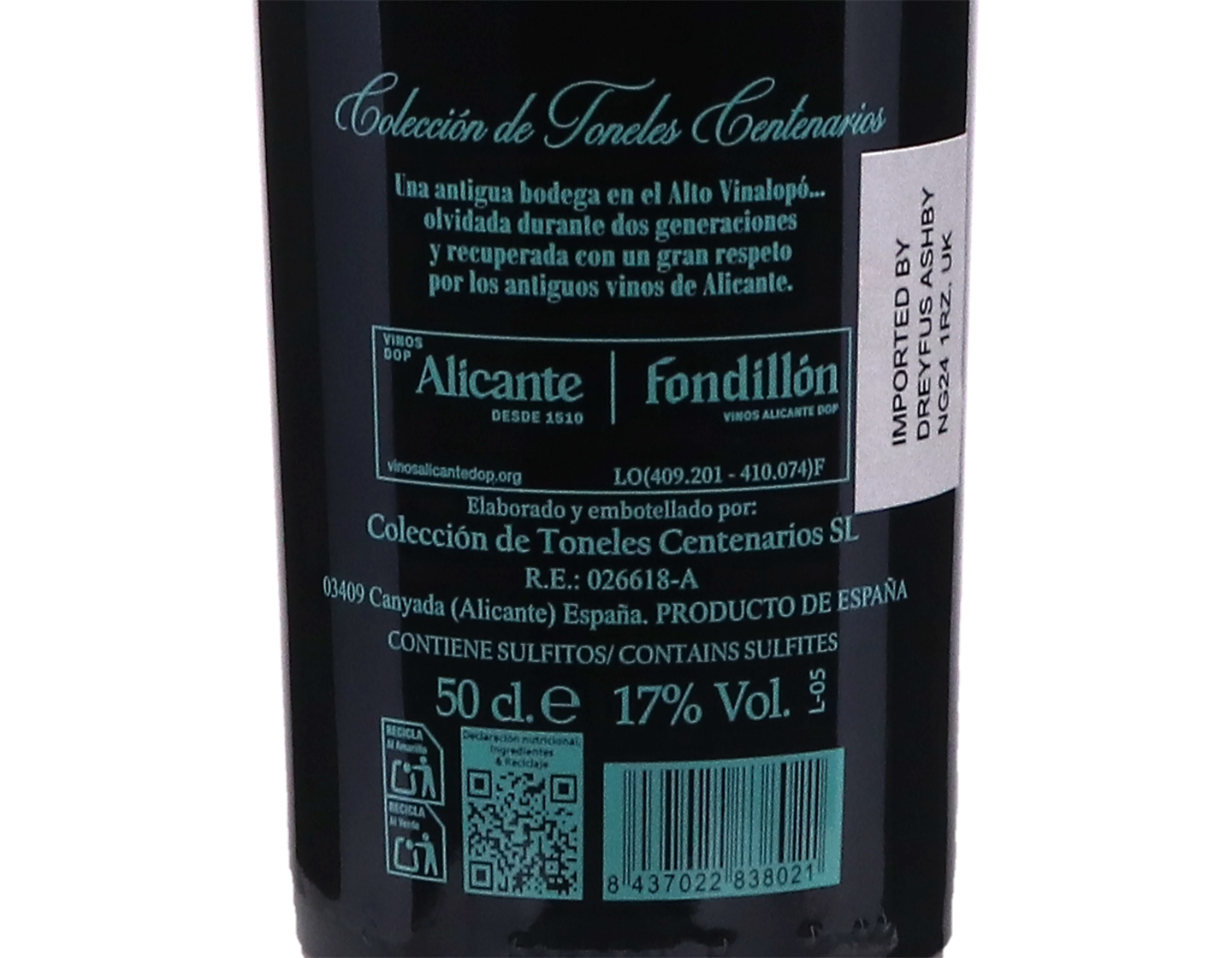 Luis XIV 25 Anos Fondillon 50cl