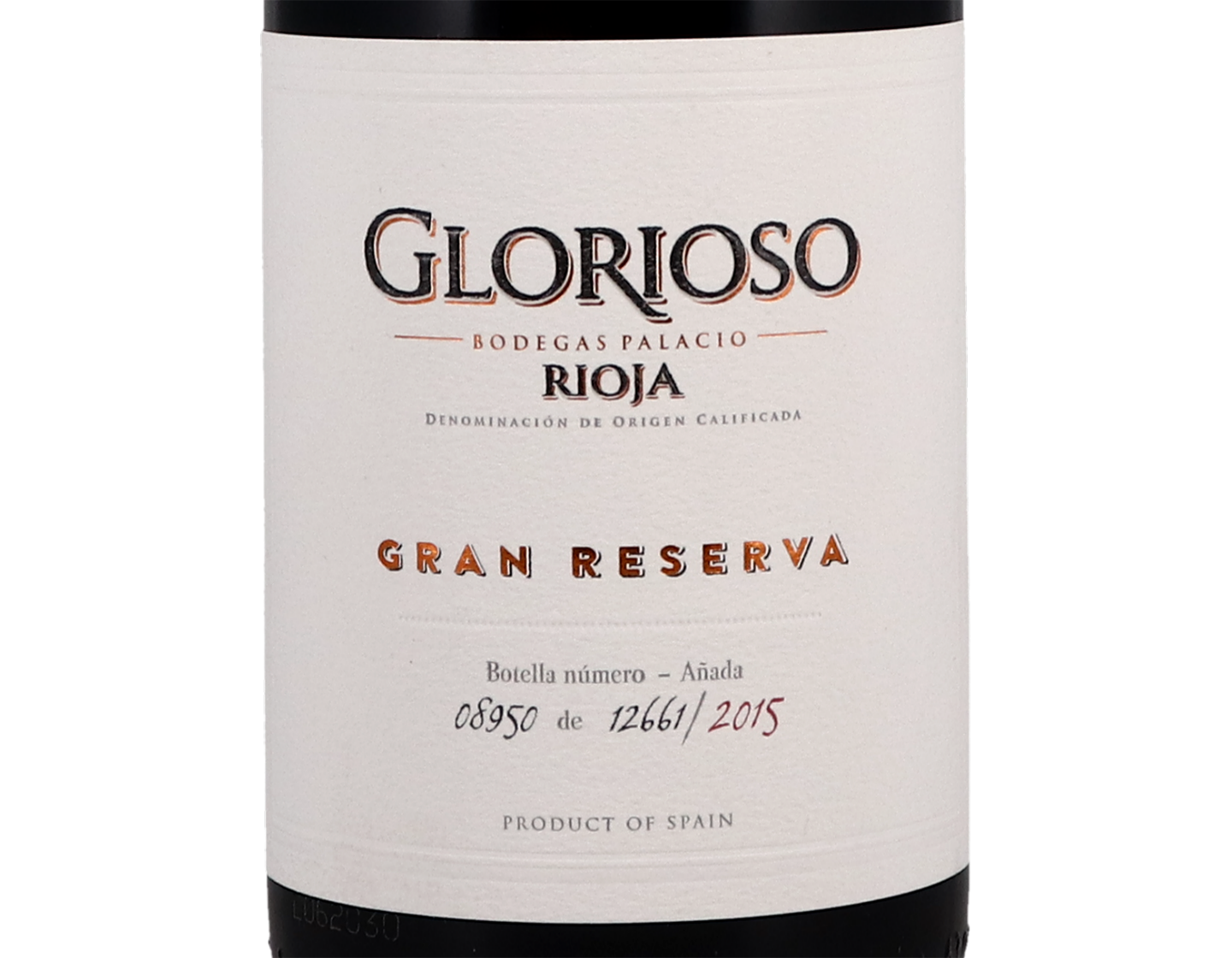 Glorioso Gran Reserva, Rioja 2015