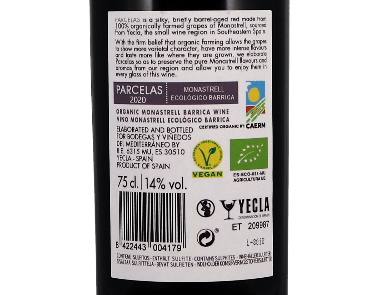 Parcelas Ecológico Monastrell, Yecla 2020