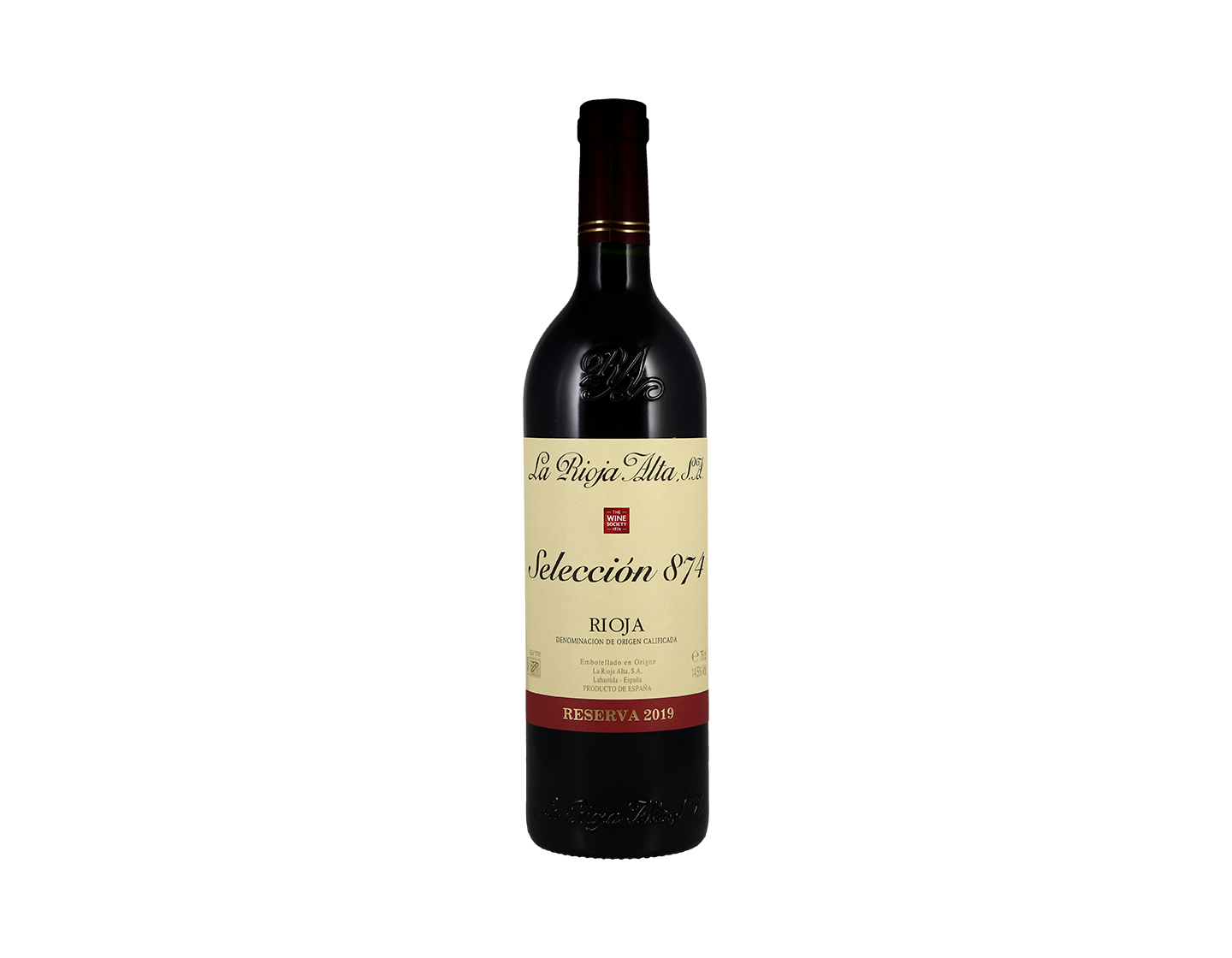 La Rioja Alta Seleccion 874 Reserva Rioja 2019