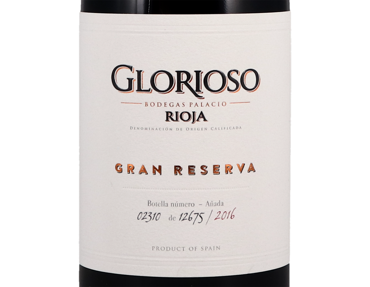 Glorioso Gran Reserva Rioja 2016