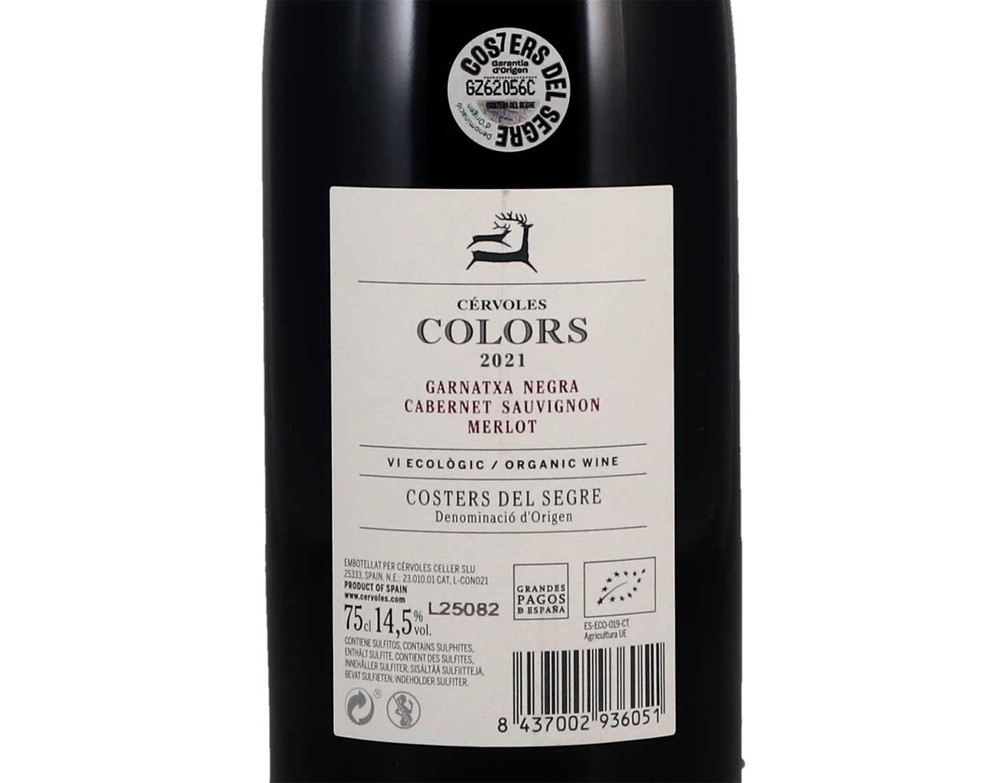 Cervoles Colors Tinto 2020