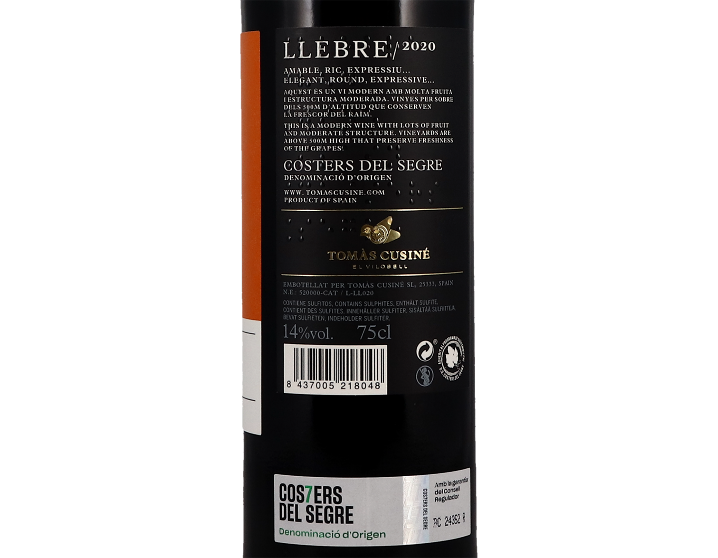 Llebre Tempranillo 2020