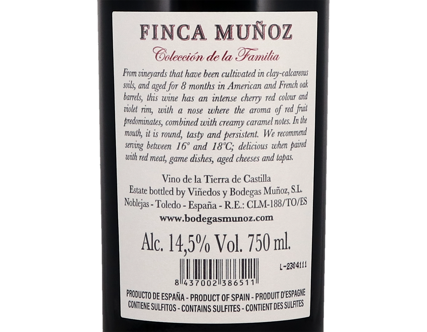 Finca Muñoz Coleccion de la Familia Tempranillo, Castilla 2020