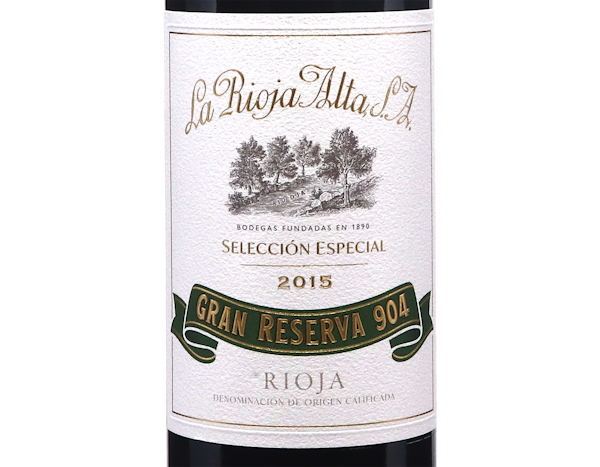 La Rioja Alta 904 Gran Reserva Seleccion Especial, Rioja 2015