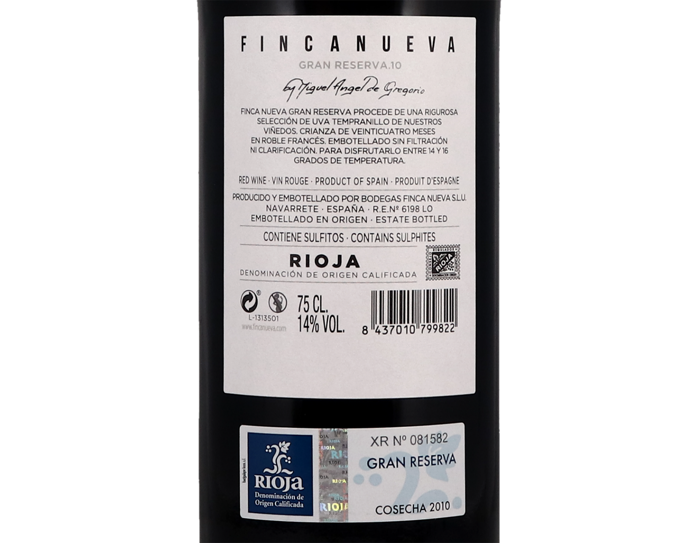Finca Nueva Gran Reserva Rioja 2010