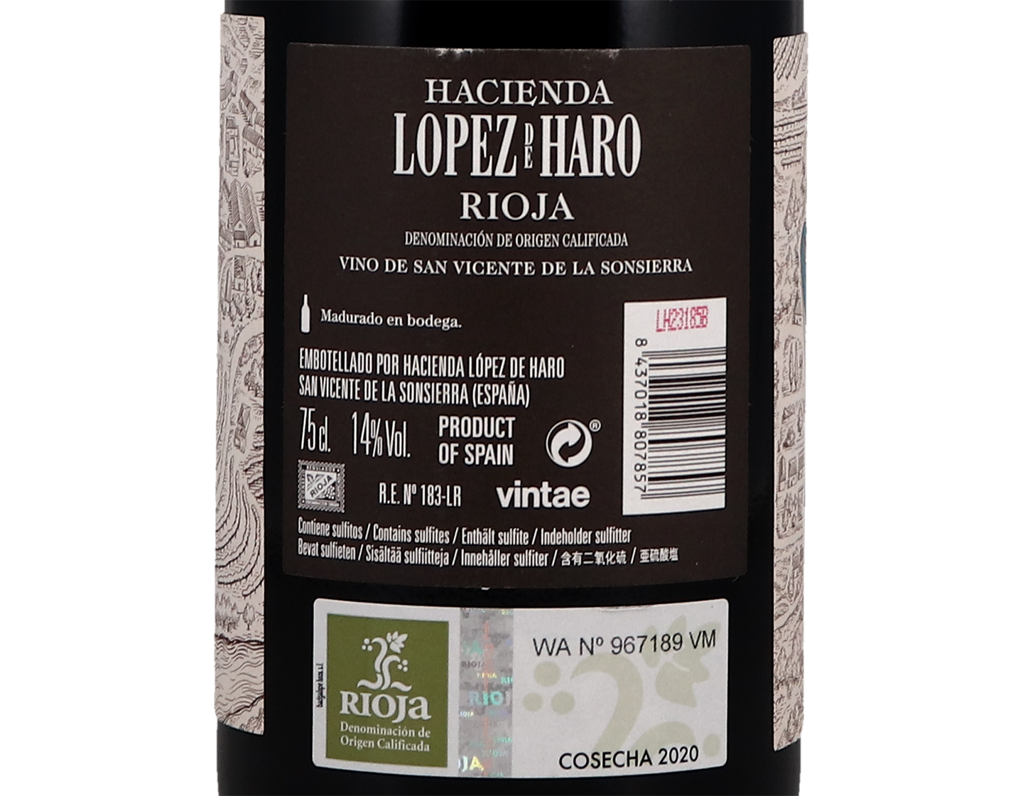 Hacienda Lopez de Haro San Vicente De La Sonsierra  Rioja 2020