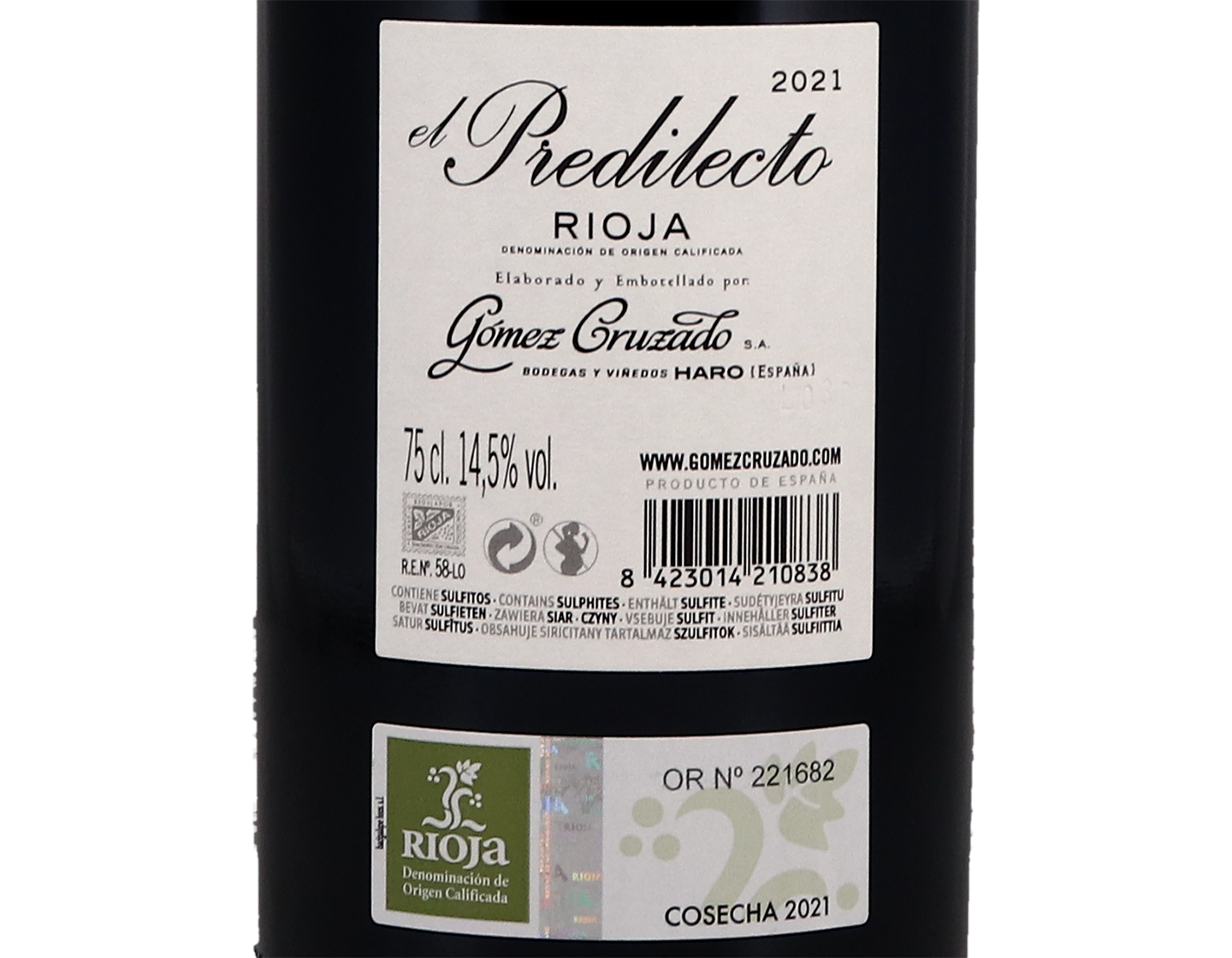 Gomez Cruzado El Predilecto Rioja 2021