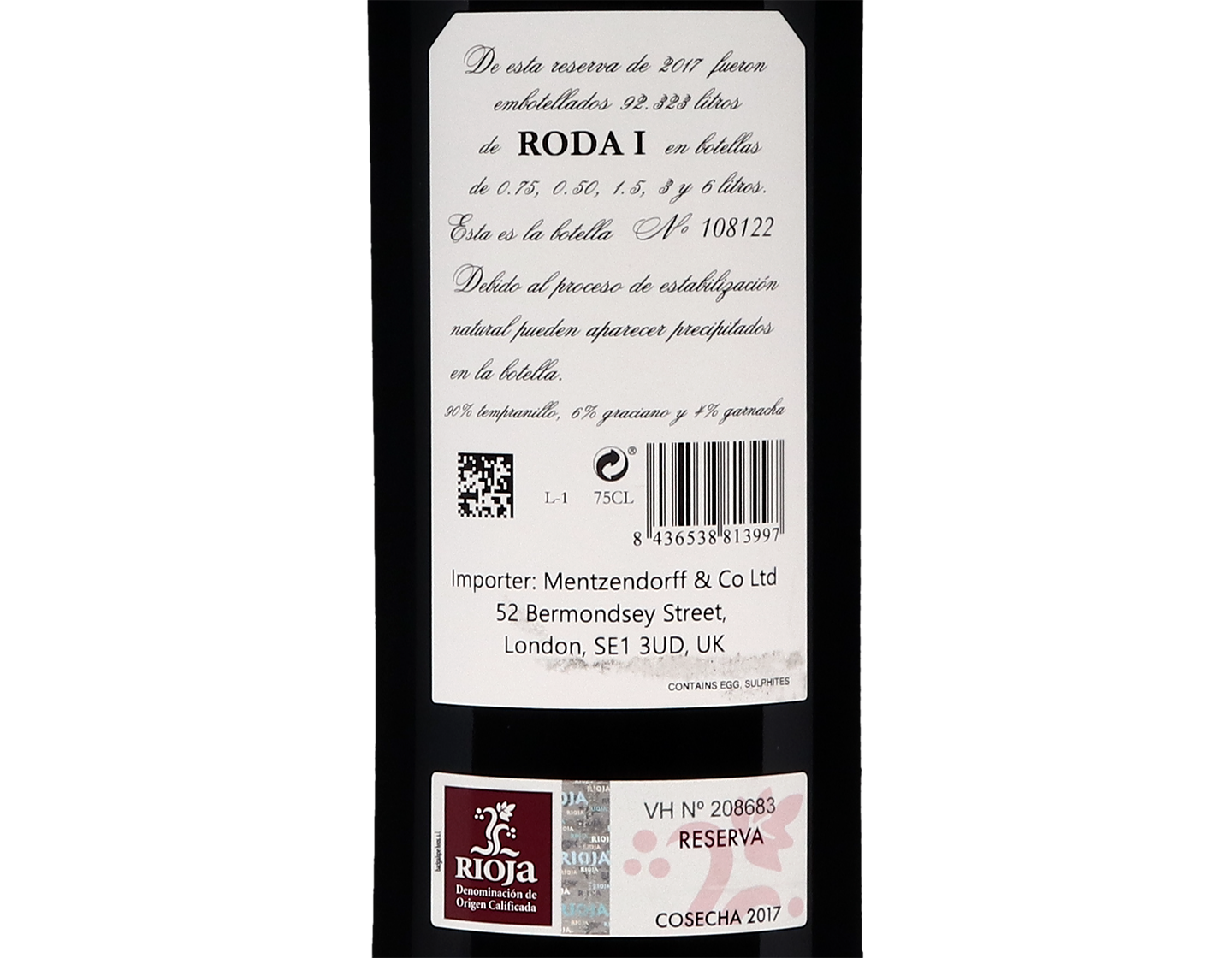 Roda I Reserva Rioja 2017
