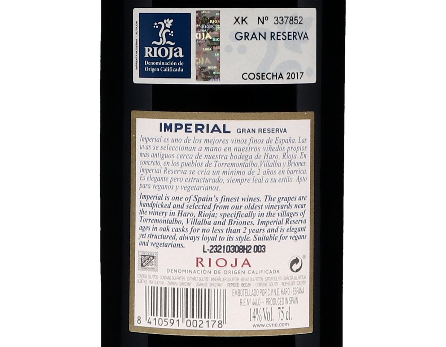 CVNE Imperial Gran Reserva 2017