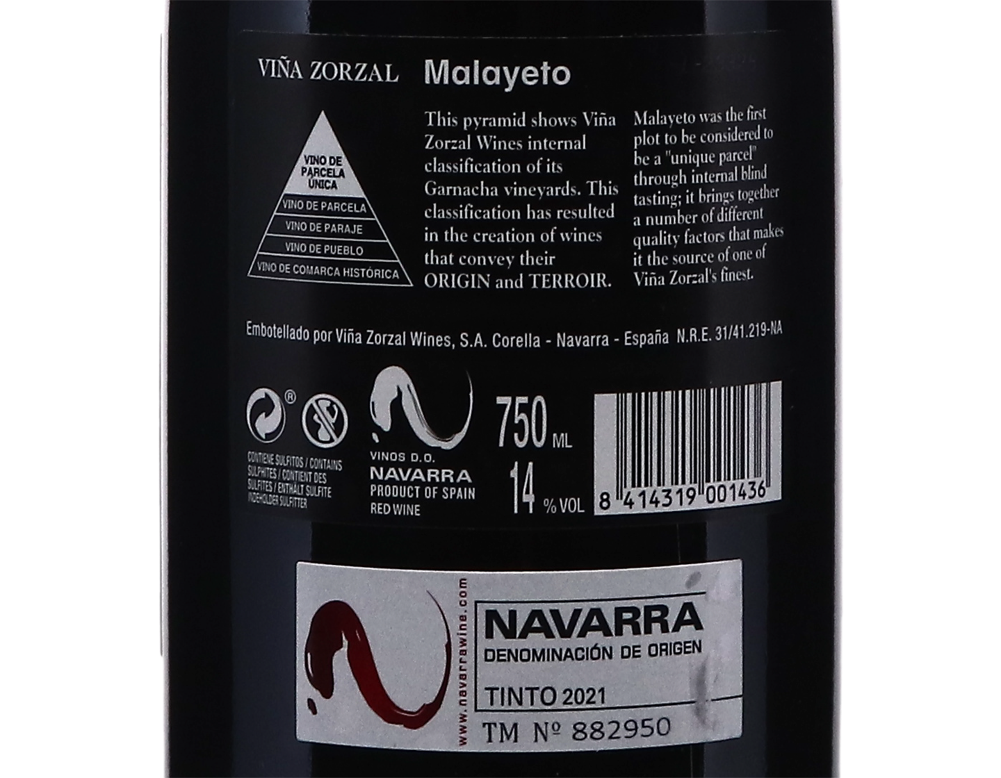 Vina Zorzal Malayeto Garnacha Navarra 2021