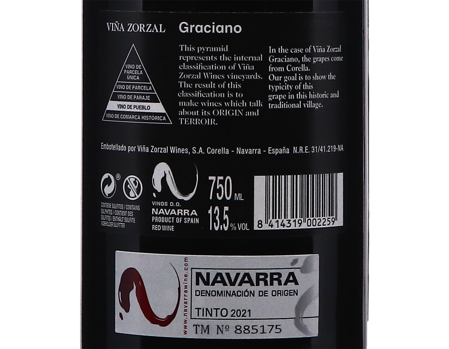 Vina Zorzal Graciano Navarra 2021