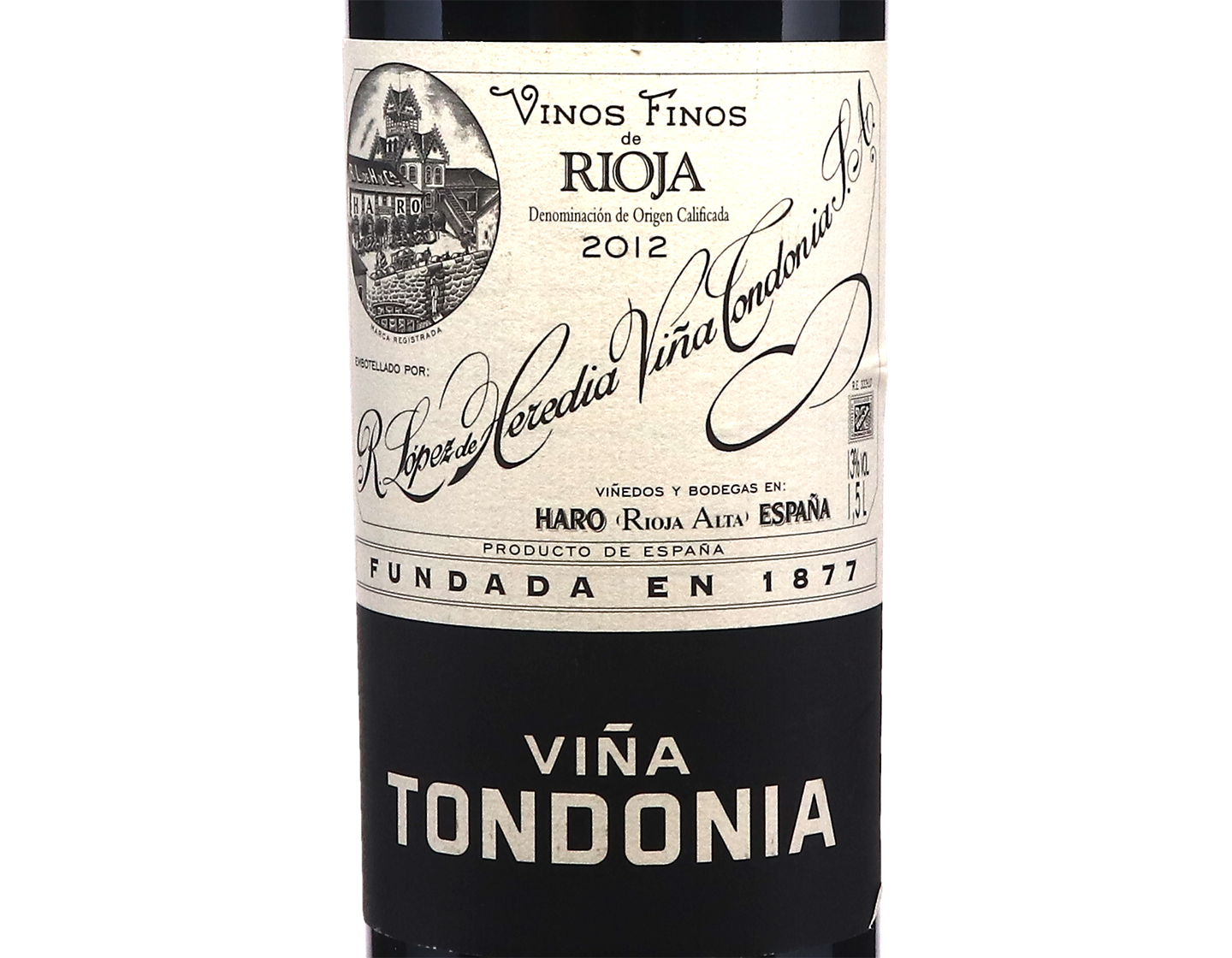 Magnum of Lopez de Heredia Vina Tondonia Reserva Rioja 2012