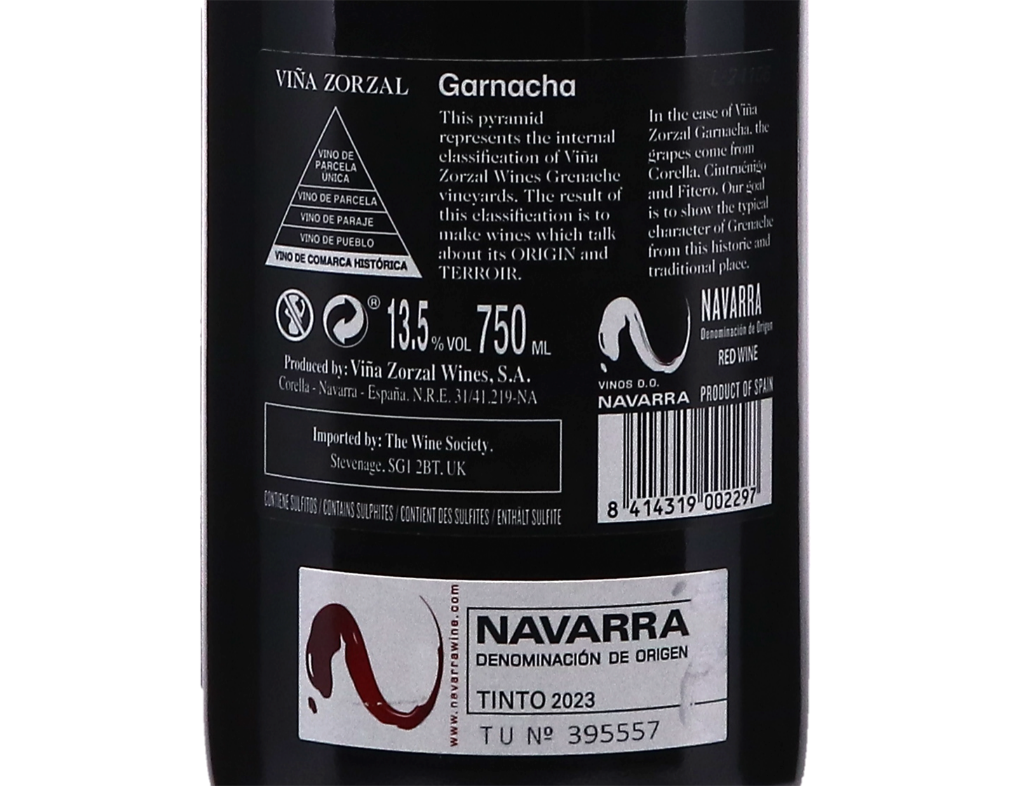 Vina Zorzal Garnacha Navarra 2023