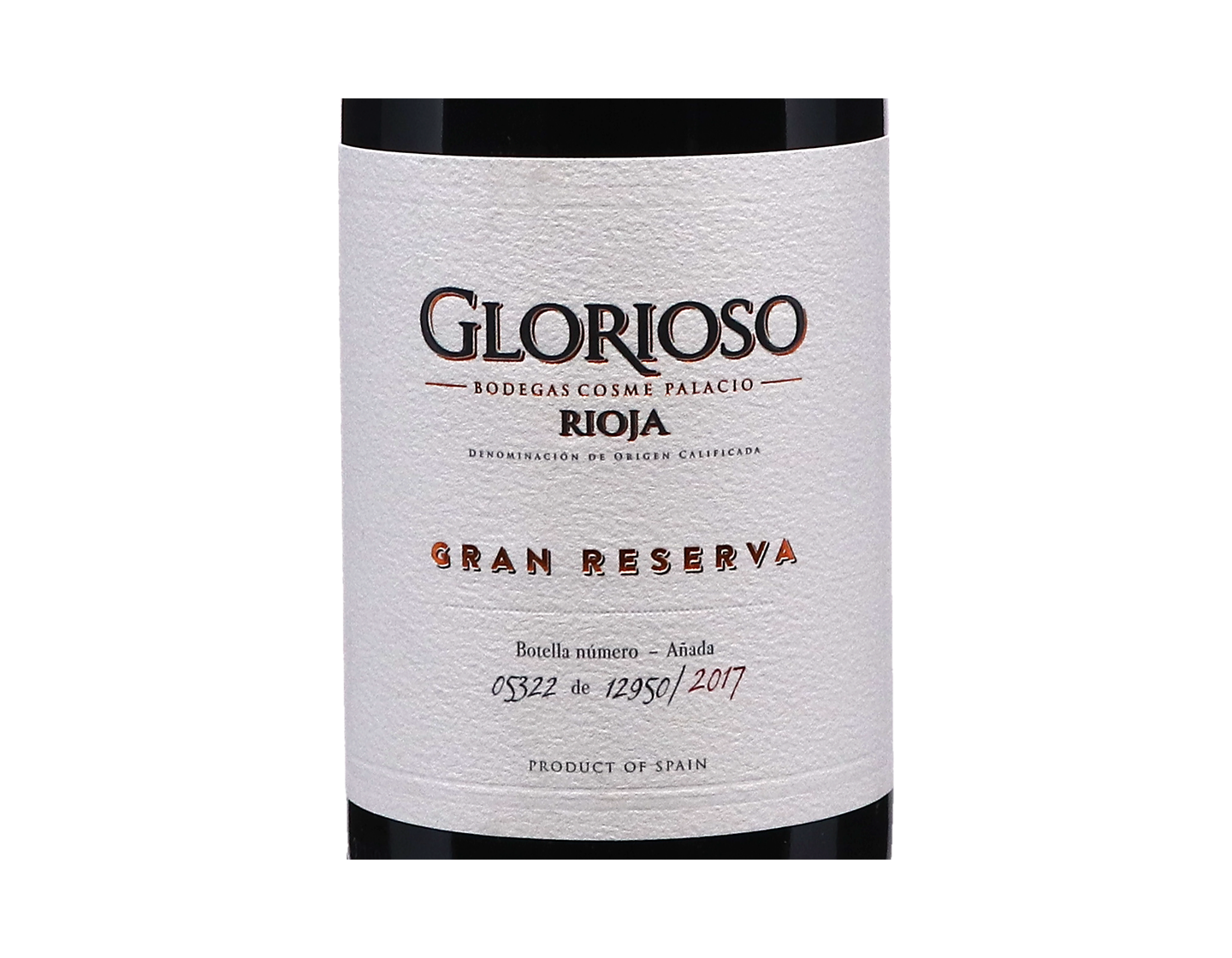 Glorioso Gran Reserva Rioja 2017