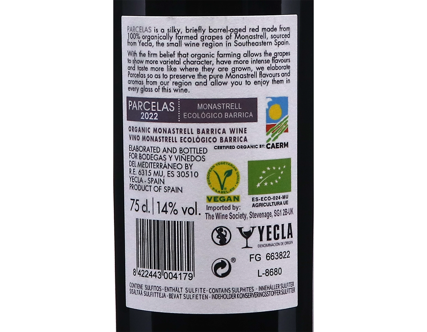 Parcelas Ecologico Monastrell Yecla 2022
