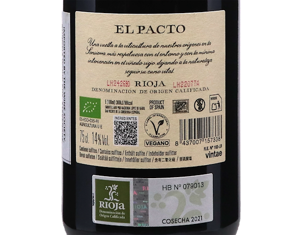 El Pacto, Rioja 2021